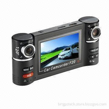 2.7 inch TFT LCD HD 2 camera Car dvr with G-sensor,SOS,remote control BRT-DD500